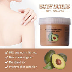 Avocado Scrub 8.81fl oz Cleans Excess Cuticles, Smooths Skin, Moisturizes