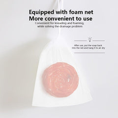 80g Rose Essential Moisturizing Soap, Long Lasting Fragrance, Deep Cleansing