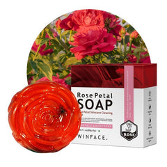 80g Rose Essential Moisturizing Soap, Long Lasting Fragrance, Deep Cleansing