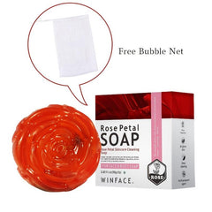 80g Rose Essential Moisturizing Soap, Long Lasting Fragrance, Deep Cleansing