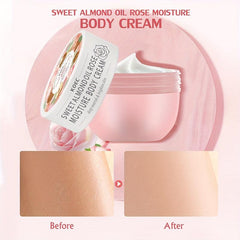 Rose & Almond Moisture Body Cream 200g Nourishing & Brightening Hydrating
