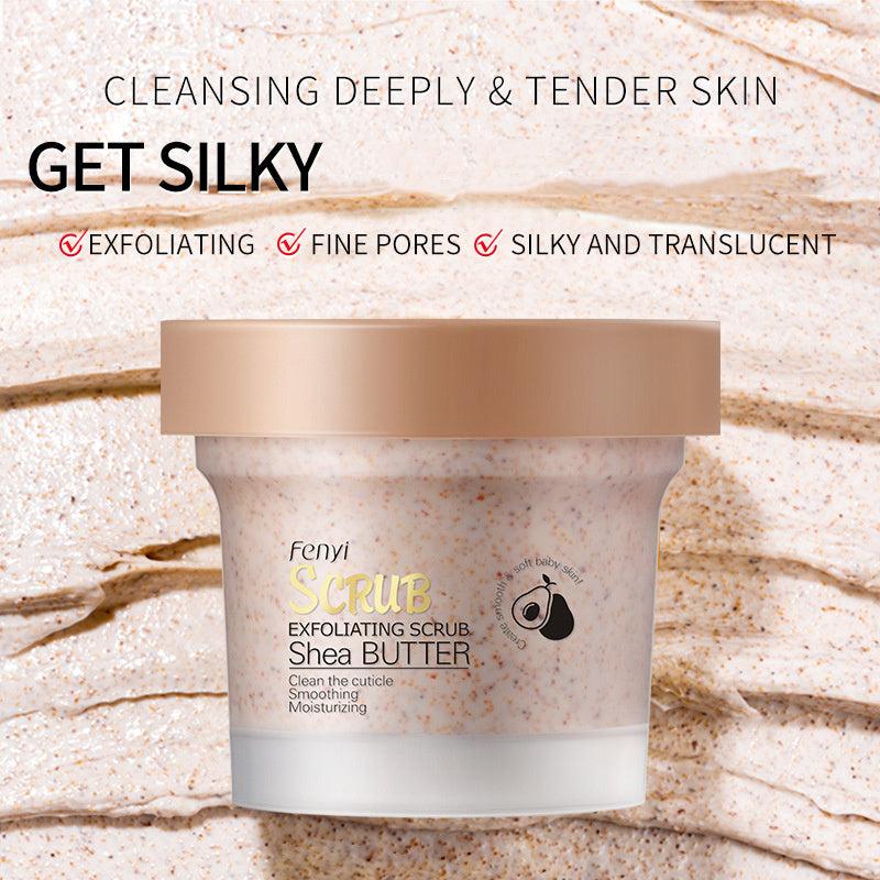 Shea Butter Exfoliating Scrub Cream for Face and Body