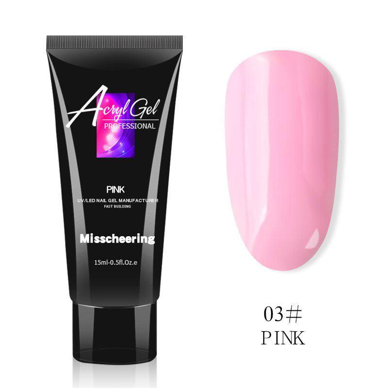 15ml Quick Building Poly Nail Extension Gel for DIY and Nail Art Starter Kit