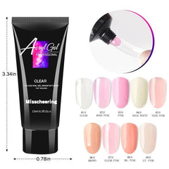 15ml Quick Building Poly Nail Extension Gel for DIY and Nail Art Starter Kit