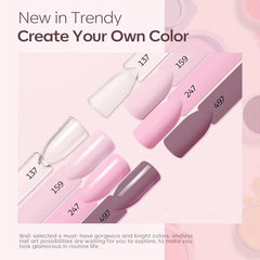11 Pcs Dip Powder Nail Kit 4 Colors System Set with Base&Top Coat Activator