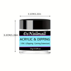 Crystal Acrylic Powder for DIY Nail Extensions