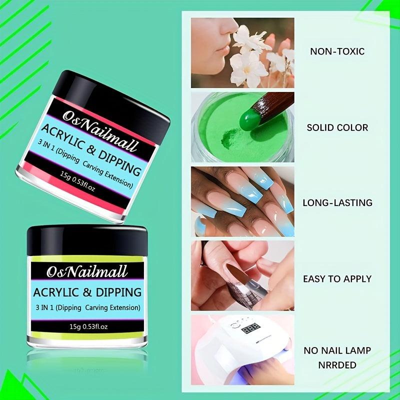 Crystal Acrylic Powder for DIY Nail Extensions