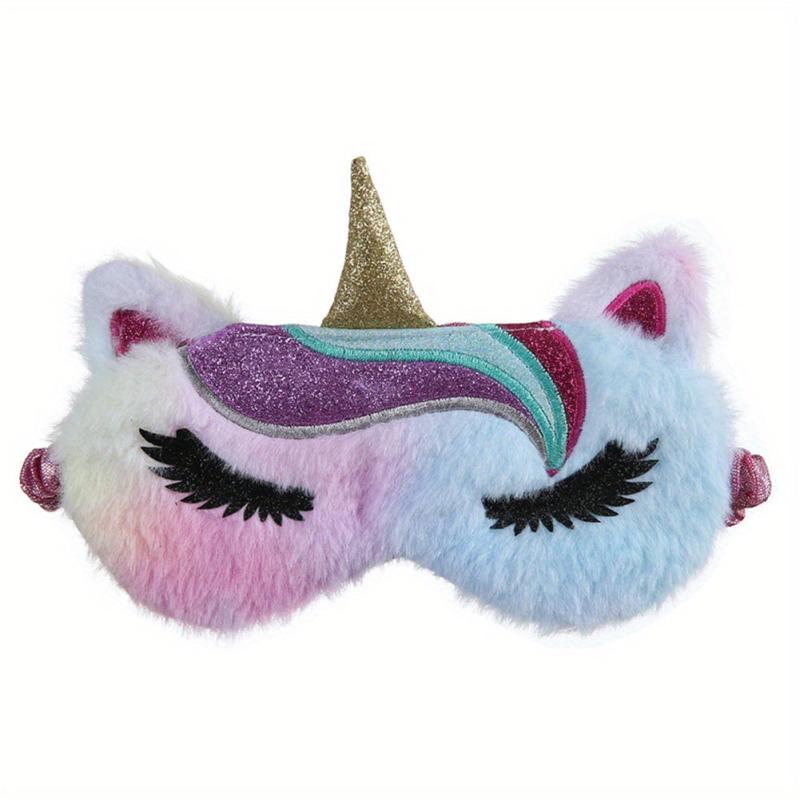 Cartoon Eye Plush Eye Mask Rest Sleep Shading Eye Mask for Men Women