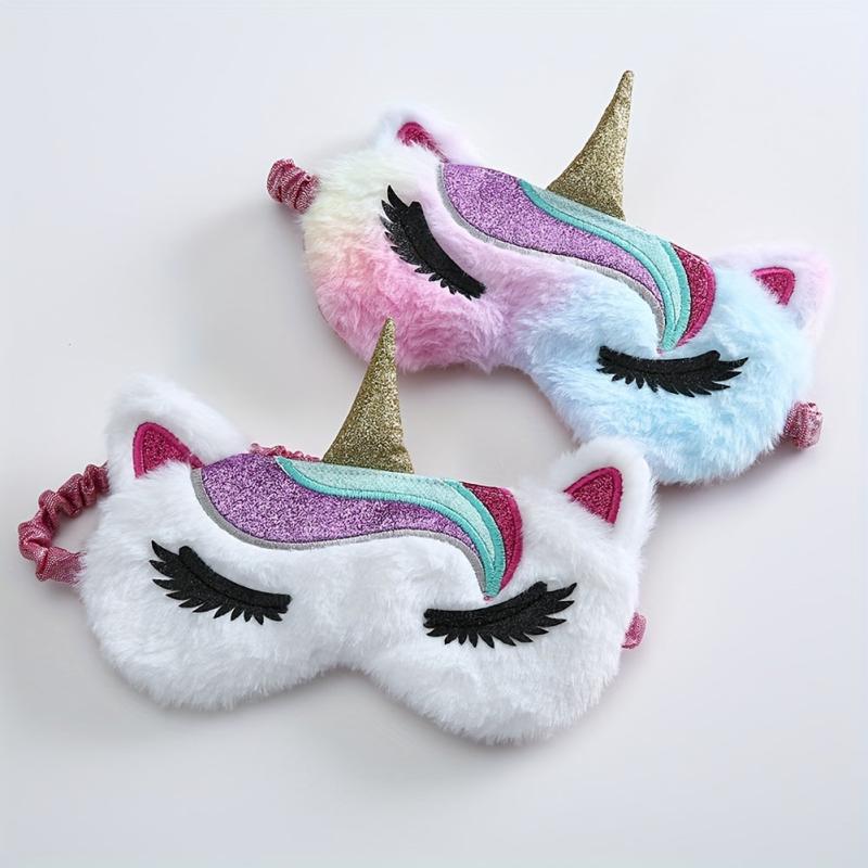 Cartoon Eye Plush Eye Mask Rest Sleep Shading Eye Mask for Men Women