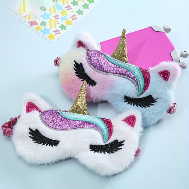 Cartoon Eye Plush Eye Mask Rest Sleep Shading Eye Mask for Men Women