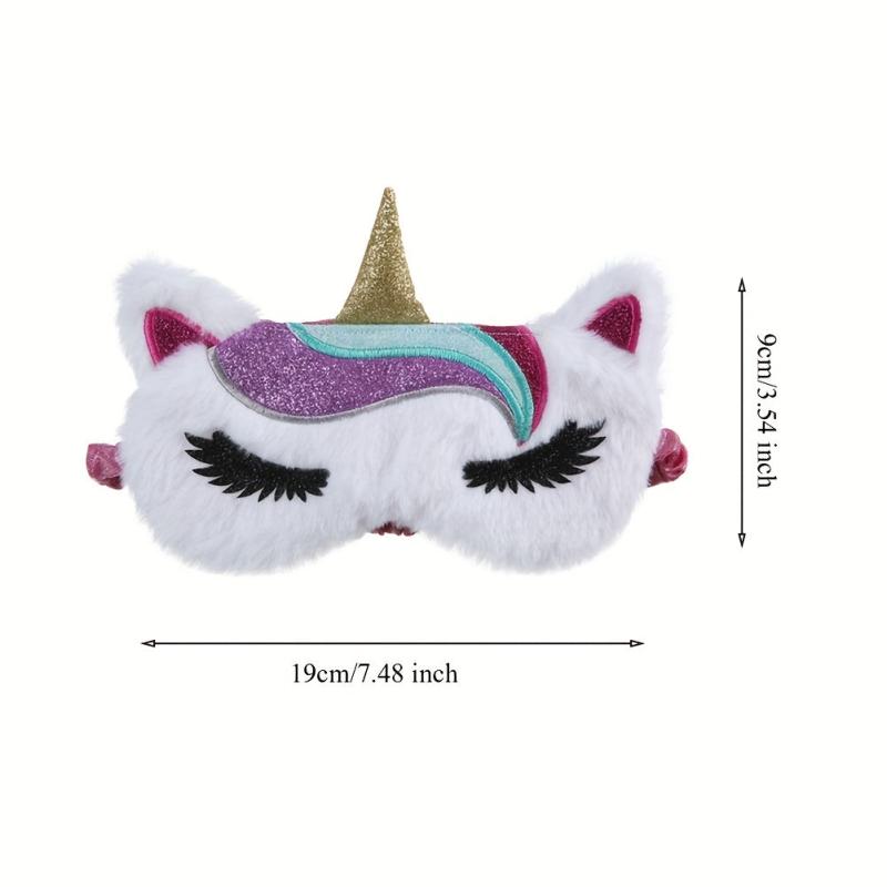Cartoon Eye Plush Eye Mask Rest Sleep Shading Eye Mask for Men Women