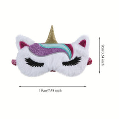 Cartoon Eye Plush Eye Mask Rest Sleep Shading Eye Mask for Men Women