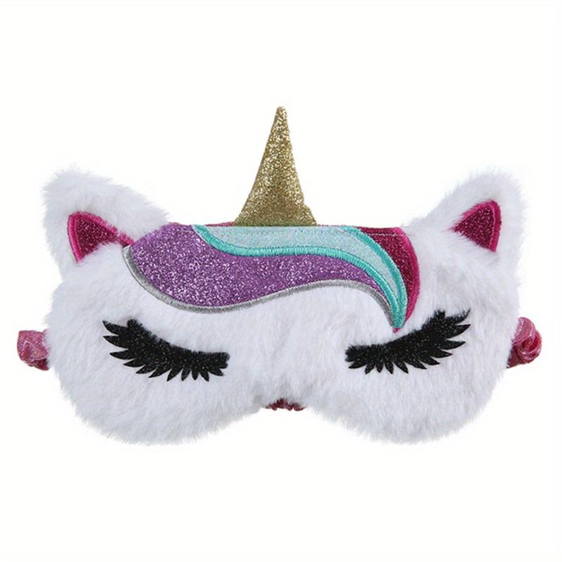 Cartoon Eye Plush Eye Mask Rest Sleep Shading Eye Mask for Men Women