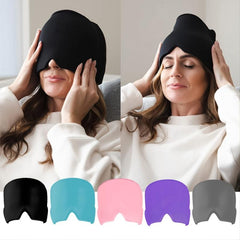 Migraine Ice Head Wrap Headache Relief Hat For Tension