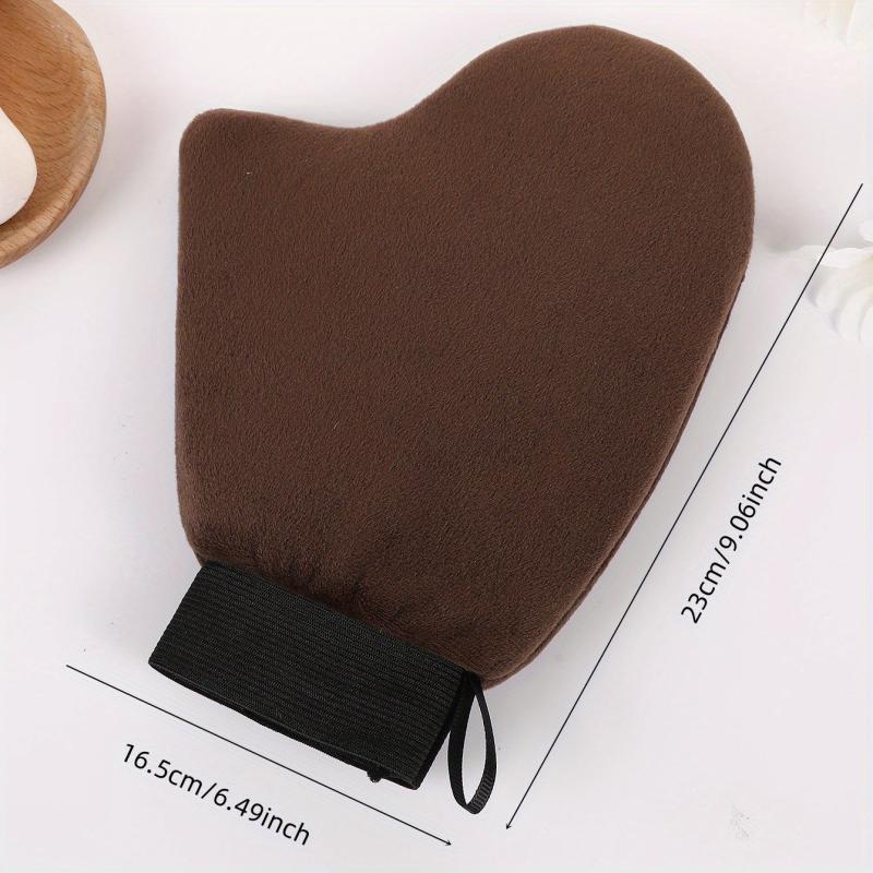 2 Pcs Brown Sunless Tanning Kits Self Tanning Mitt Brown Tanning Glove Set