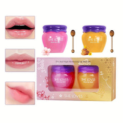 Autumn Winter Lip Mask Set Nourishing Night Repair Smoothing Moisturizing Balm