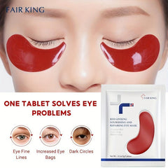 10 Pcs Red Ginseng Eye Mask Puffiness Dark Circles Gel Moisturizing