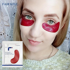 10 Pcs Red Ginseng Eye Mask Puffiness Dark Circles Gel Moisturizing
