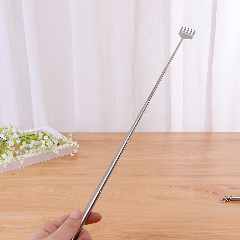 Stainless Steel Back Scratcher Extendable Rod Stick Massager