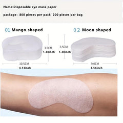 800 Dry Eye Mask Paper Disposable Eye Mask Sticker Film