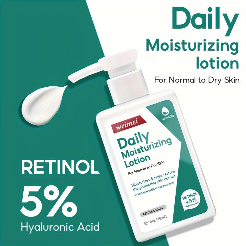 5oz Daily Moisturizing Lotion for Dry Skin with Retinol 5 & Hyaluronic Acid