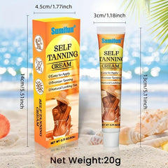 20g Self Tanner Cream Natural Sunless Tanning Lotion For Bronzing And Golden Tan