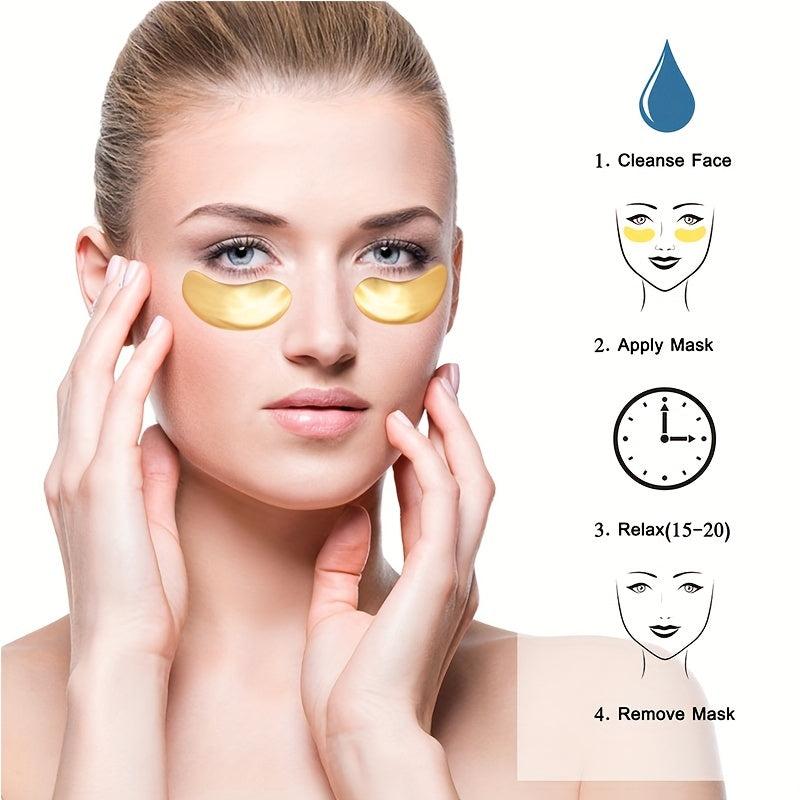 Crystal Eye Mask Fade Dark Circles Acne Beauty Patches Reduce The Look Of Aging