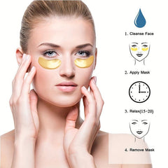 Crystal Eye Mask Fade Dark Circles Acne Beauty Patches Reduce The Look Of Aging