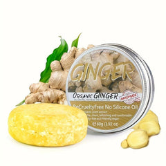 Organic Ginger Shampoo Soap for Hair Growth & Loss Prevention