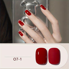 Glossy Wine Red Soak Off Gel Nail Polish