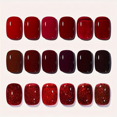 Glossy Wine Red Soak Off Gel Nail Polish