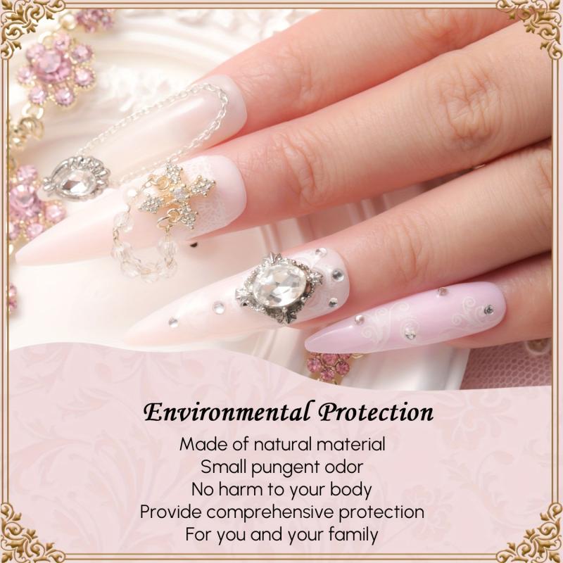 Aokitec 16Pcs Pink Glitter Dip Powder Nail Kit DIY Salon Dip System