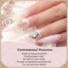 Aokitec 16Pcs Pink Glitter Dip Powder Nail Kit DIY Salon Dip System