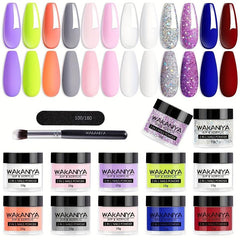 Dipping Powder 12 Colors Dip & Acrylic Nail Powder Starter Kits