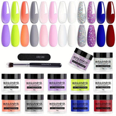 Dipping Powder 12 Colors Dip & Acrylic Nail Powder Starter Kits