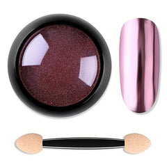 Holographic Laser Powder Nail Art Glitter Rose Titanium Powder
