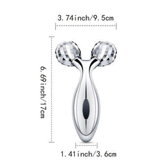 3D Roller Face Massager Y Shape Tool Lift Skin Reduce Fine Lines Puffiness