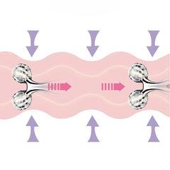 3D Roller Face Massager Y Shape Tool Lift Skin Reduce Fine Lines Puffiness