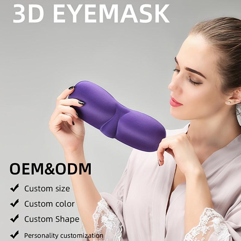 3D Sleep Mask Headband Adjustable Strap Insomnia Travel Yoga Nap Men