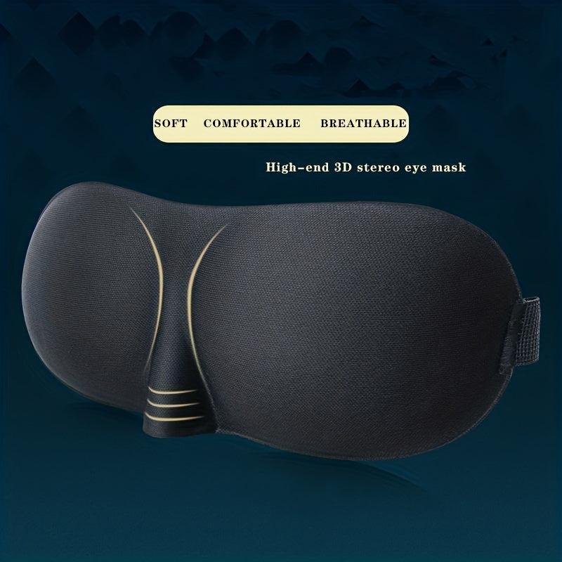 3D Sleep Mask Headband Adjustable Strap Insomnia Travel Yoga Nap Men