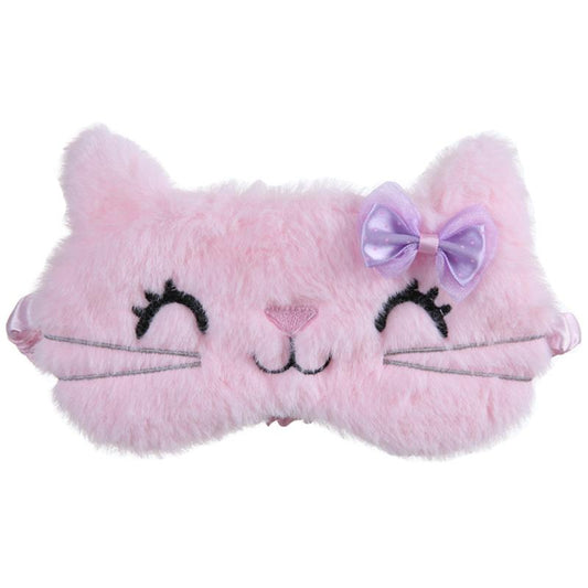 Cat Eye Cover Anime Sleep Mask Plush Travel Rest Sleeping Aid Eyepatch