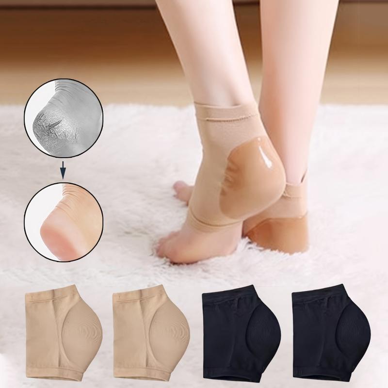 1pair Multicolor Heel Silicone Cover Moisturizing Foot Cover