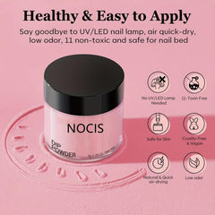 Temperature Changing Dip Powder Nail Kit - 4 Red Glitter Colors