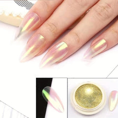Holographic Nail Powder Rainbow Unicorn Mirror Sparkling Pigment