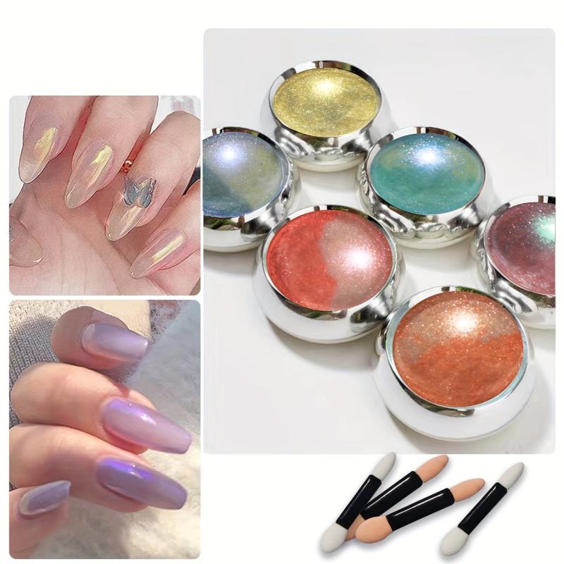 Holographic Nail Powder Rainbow Unicorn Mirror Sparkling Pigment