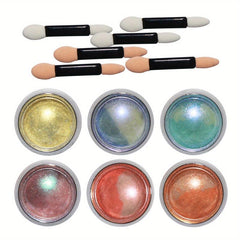 Holographic Nail Powder Rainbow Unicorn Mirror Sparkling Pigment