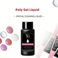 Poly Gel Slip Solution 30ml Anti-stick Liquid Shine Nail Surface