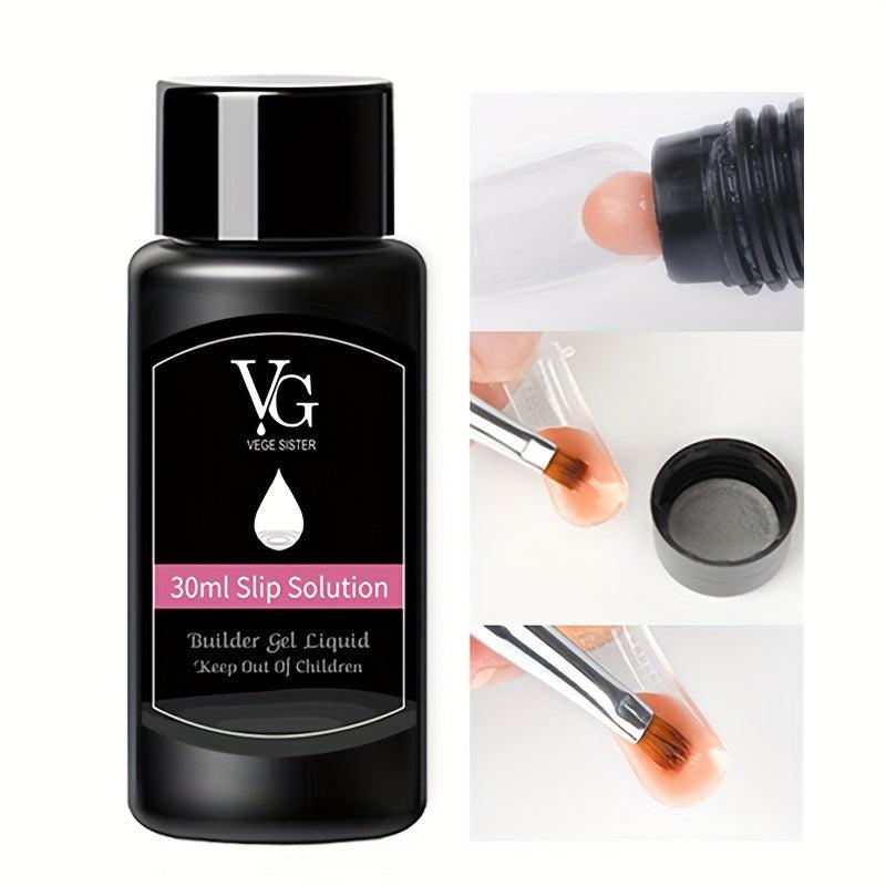 Poly Gel Slip Solution 30ml Anti-stick Liquid Shine Nail Surface