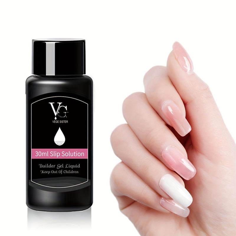 Poly Gel Slip Solution 30ml Anti-stick Liquid Shine Nail Surface