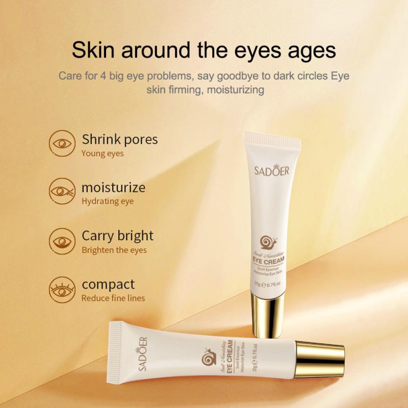 Snail Nourishing Eye Cream for Dark Circles and Puffiness